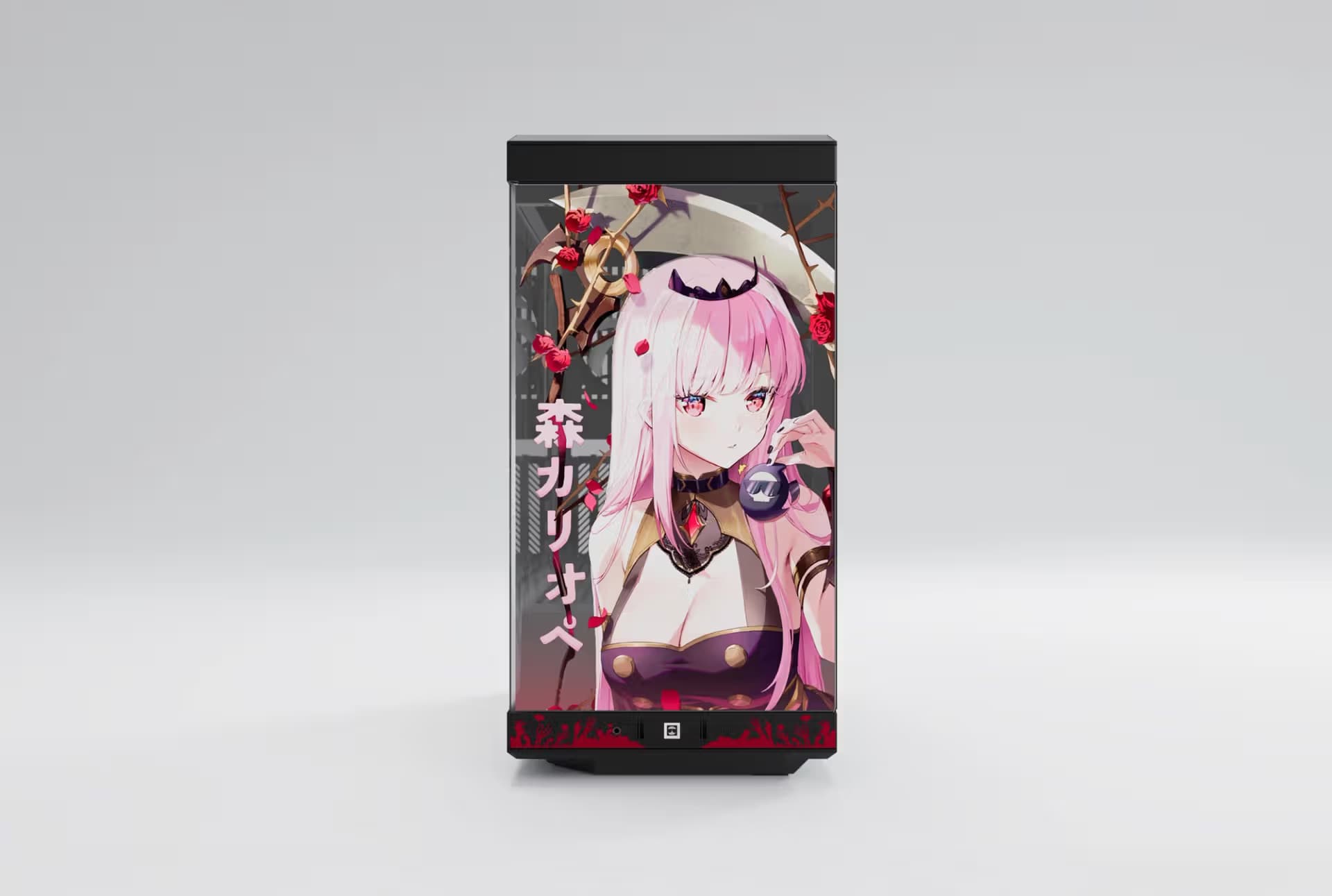 HYTE Mori Calliope Y40 ATX Mid Tower Black / Pink with Tempered Glass Side Panel image