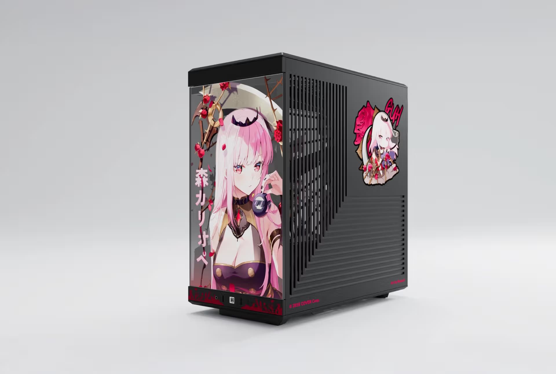 HYTE Mori Calliope Y40 ATX Mid Tower Black / Pink with Tempered Glass Side Panel image