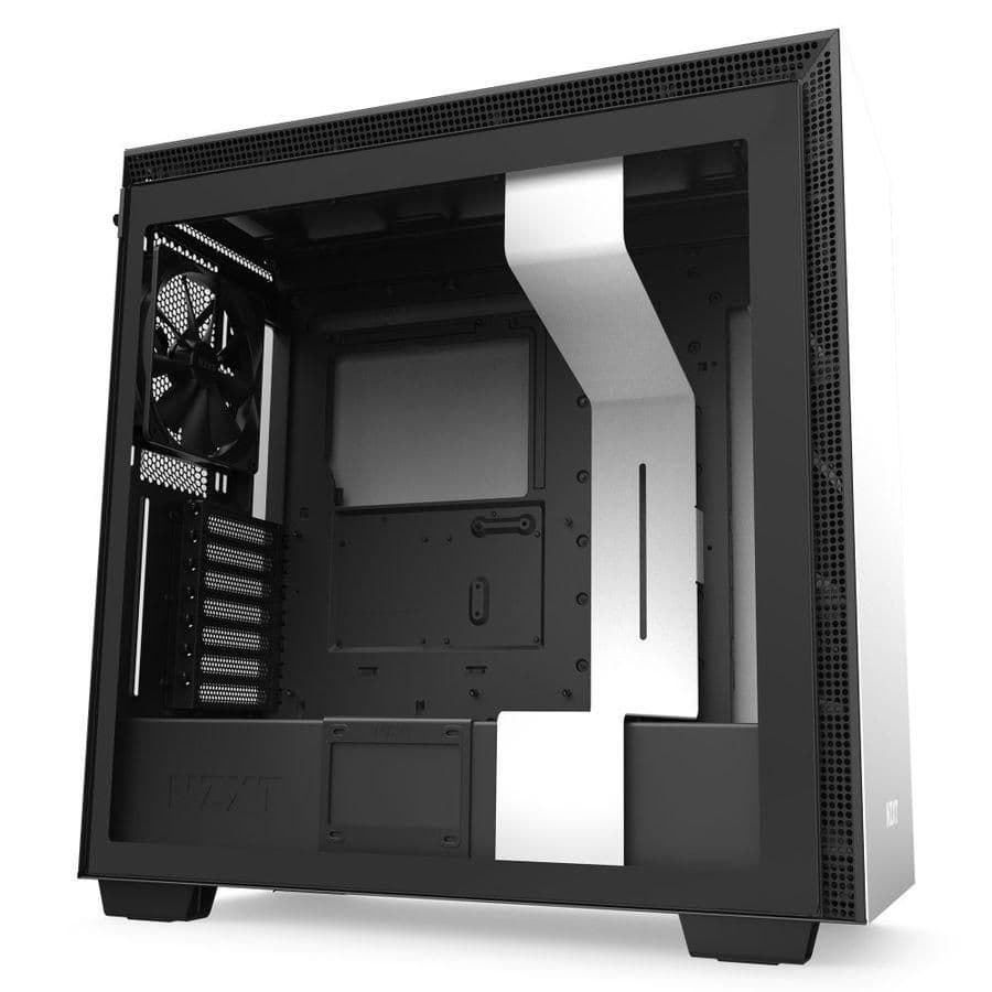 NZXT H710 ATX Mid Tower White Tempered Glass Side Panel, USB 3.2 Gen 2 Type-C, USB 3.2 Gen 1 Type-A main image