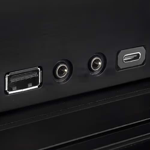 Silverstone ML04 HTPC Black Mesh Side Panel USB 3.2 Gen 2 Type-C USB 3.2 Gen 1 Type-A image
