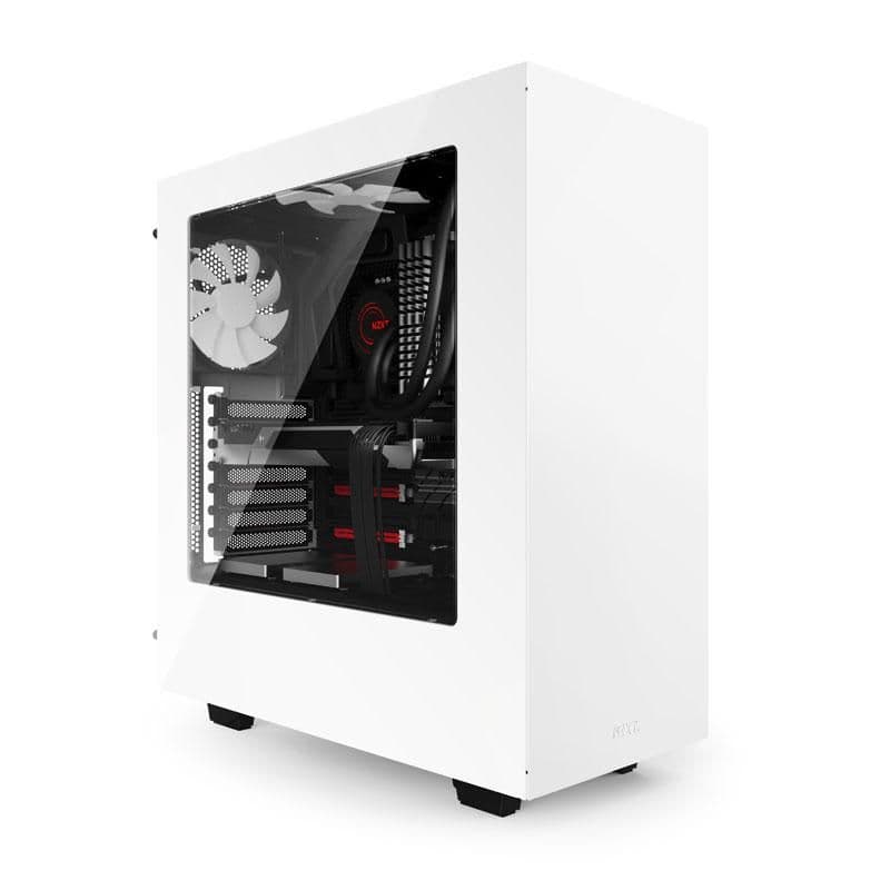 NZXT S340 ATX Mid Tower White / Purple Acrylic Side Panel main image