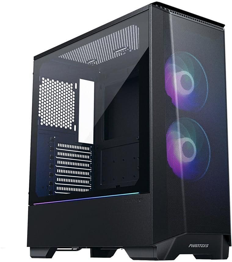 Phanteks Eclipse P360A ATX Mid Tower Black Tempered Glass Side Panel image