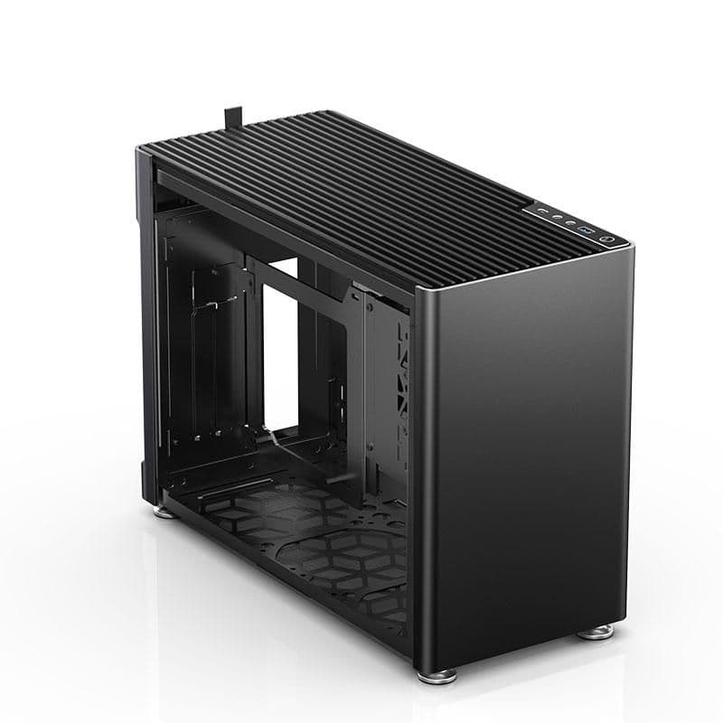 Jonsbo Jonsplus i100 Pro Mini-ITX Desktop Black with Tempered Glass Side Panel and USB 3.2 Gen 2 Type-C, USB 3.2 Gen 1 Type-A image