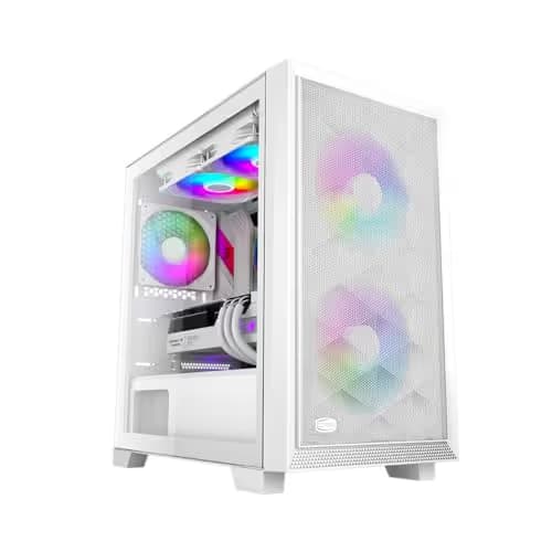 PC Cooler CPS C3D310 ARGB Micro ATX Mid Tower White Tempered Glass Side Panel main image