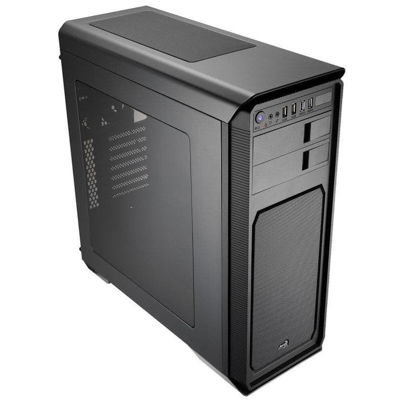 Aerocool Aero-800 ATX Mid Tower Black Acrylic Side Panel, Front USB 3.2 Gen 1 & USB 2.0 main image