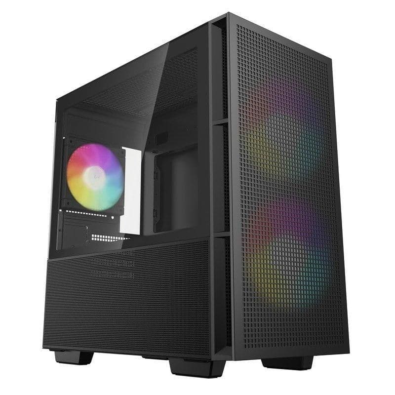 Deepcool CH360 Micro ATX Mid Tower Black Tempered Glass Side Panel main image