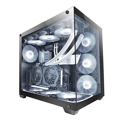 Mars Gaming MCV4 ATX Mid Tower Black Tempered Glass Side Panel main image