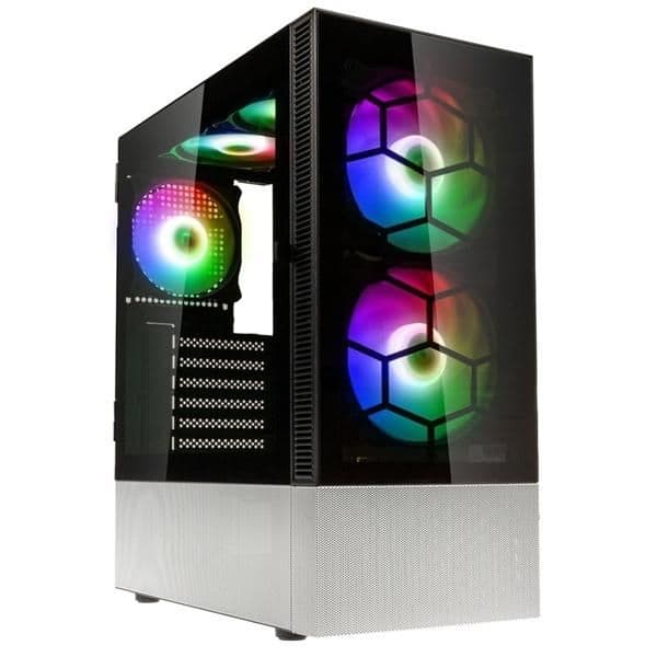 KOLINK Observatory MX ATX Mid Tower Black / White Tempered Glass ARGB main image