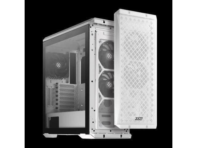 ADATA XPG DEFENDER ATX Mid Tower White / Black Tempered Glass Side Panel, USB 3.2 Gen 1 Type-A image