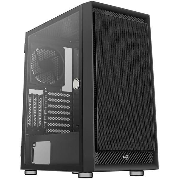 Aerocool Graphite ATX Mid Tower with Tempered Glass Side Panel, USB 3.2 Gen 1 Type-A Front Panel, and 406 x 230 x 460 Dimensions main image