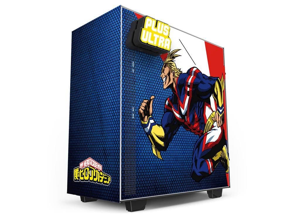 NZXT H510i All Might ATX Mid Tower Blue / Red Tempered Glass Side Panel image
