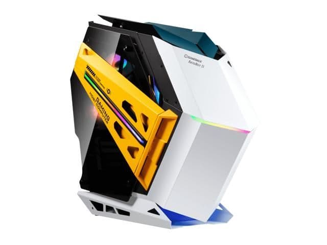 GameMax AutoBot II ATX Mid Tower White / Orange Tempered Glass main image