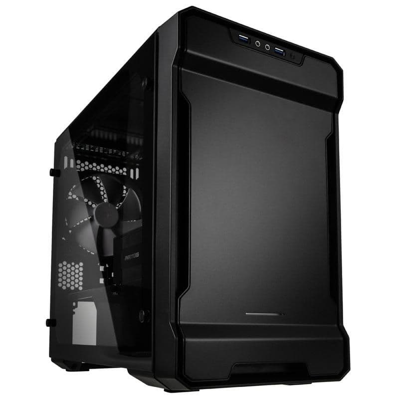 Phanteks Enthoo EVOLV ITX TG Mini-ITX Desktop Black Tinted Tempered Glass Side Panel main image