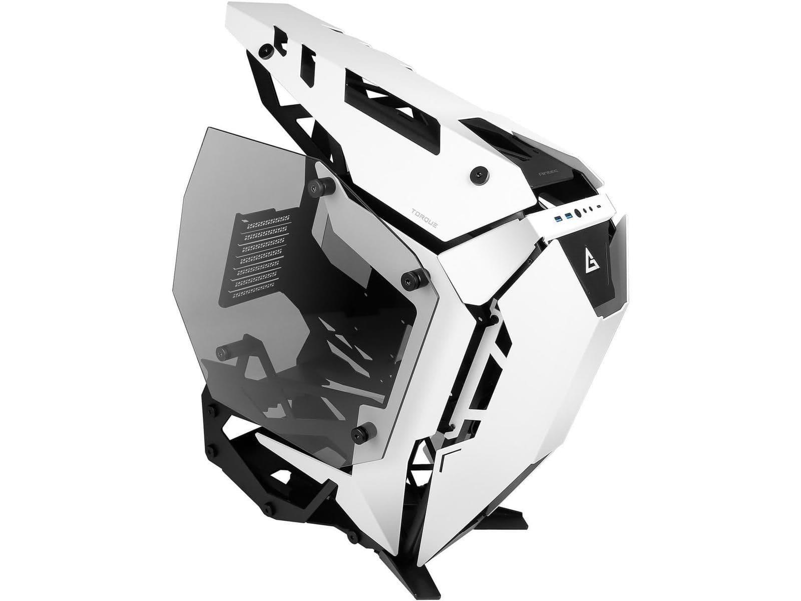 Antec TORQUE ATX Mid Tower White Tempered Glass Side Panel image