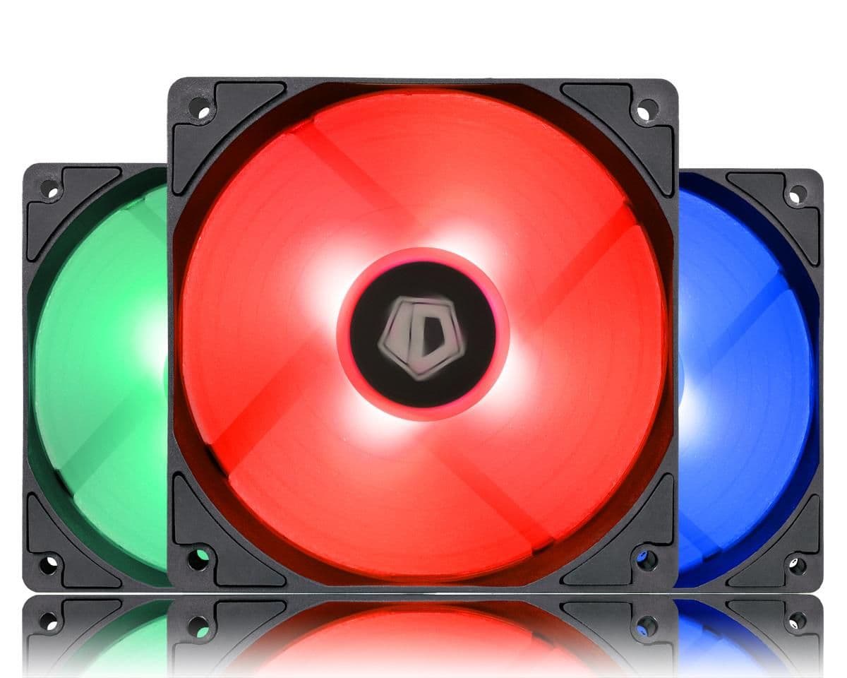 ID-COOLING XF-12025-RGB-TRIO 120mm Black / White RGB PWM 74.5 CFM 3-Pack main image