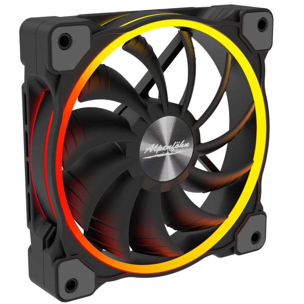 Alpenföhn Wing Boost 3 120mm Black ARGB PWM 54.5 CFM 1-Pack image