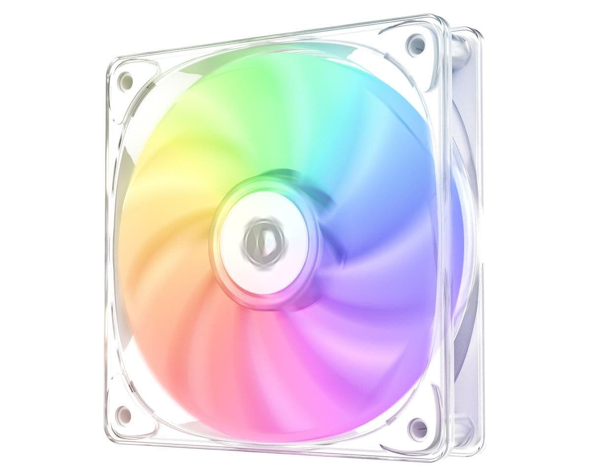 ID-COOLING CRYSTAL 120mm White Addressable RGB PWM 68.2 CFM image