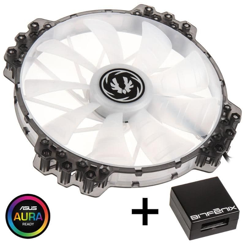 BitFenix Spectre Pro 200mm Black / White RGB 1-Pack main image