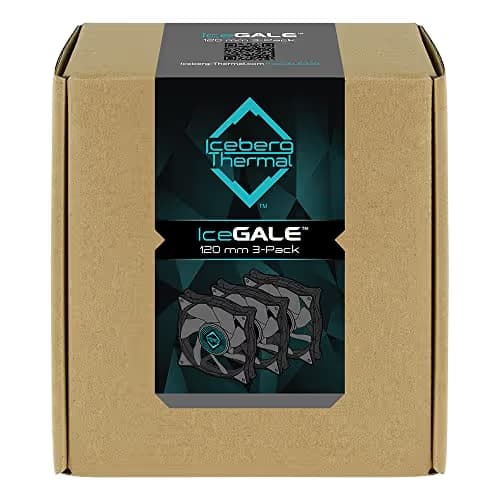 Iceberg Thermal IceGALE 120mm Gray PWM 76 CFM 3-Pack image