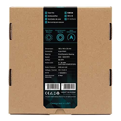 Iceberg Thermal IceGALE 140mm Gray PWM 2-Pack image