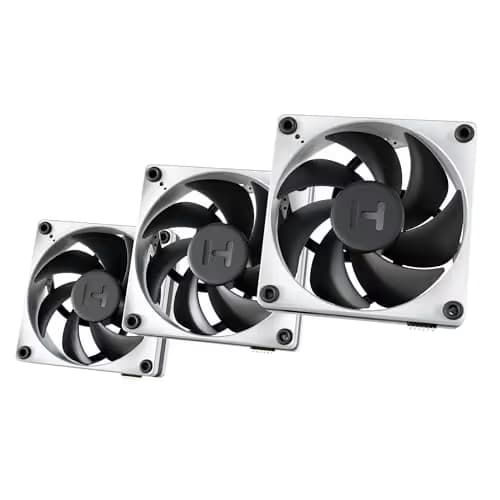 HYTE THICC FP12 120mm Black / White PWM 105.8 CFM 3-Pack main image