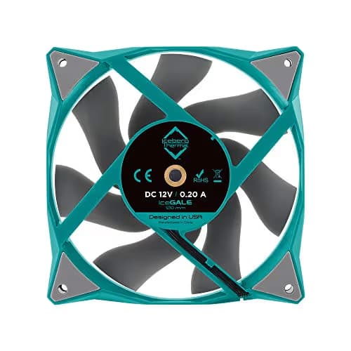 Iceberg Thermal IceGALE 120mm Teal PWM 76 CFM 3-Pack image
