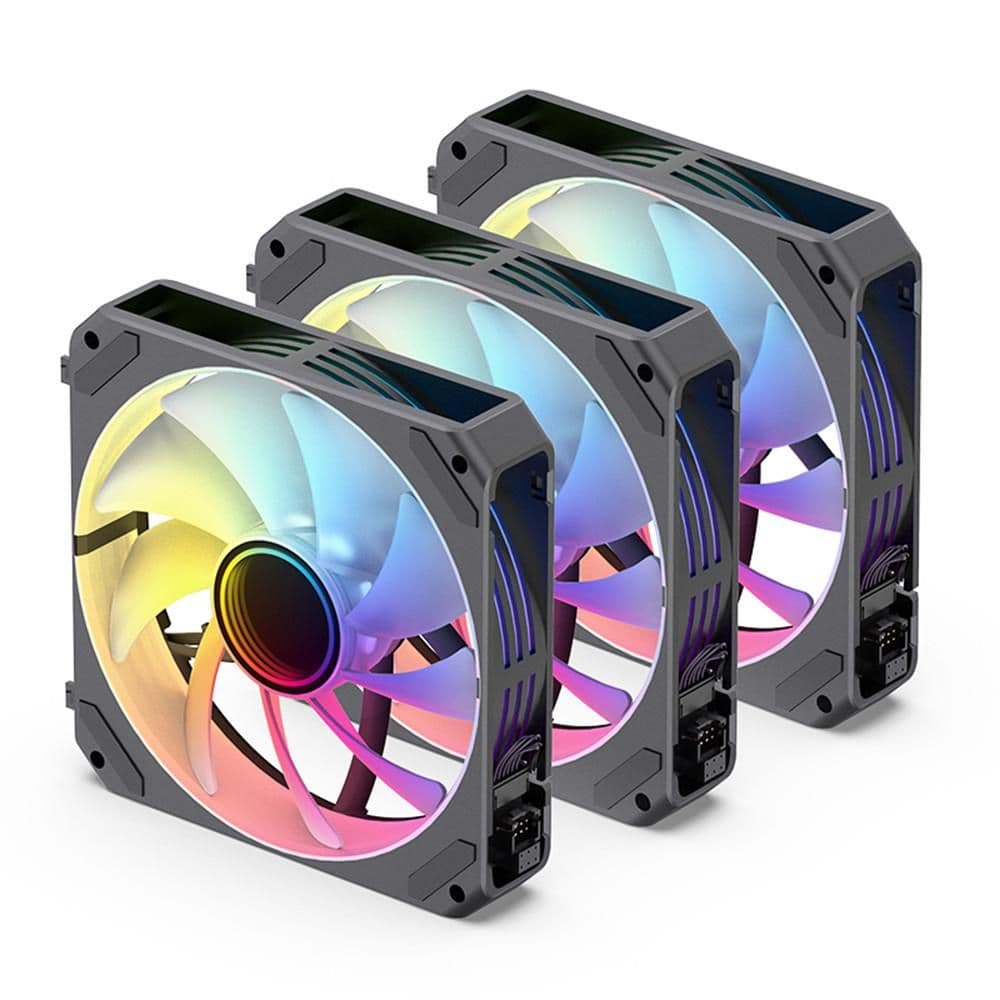 Jonsbo ZG 120mm Black PWM Addressable RGB 3-Pack 60.45 CFM main image
