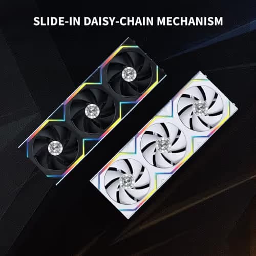 Lian Li UNI FAN SL Wireless 120mm White PWM Addressable RGB 3-Pack image