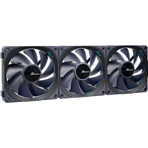 SeaSonic MAGFLOW 120mm Black PWM 63.33 CFM 3-Pack main image