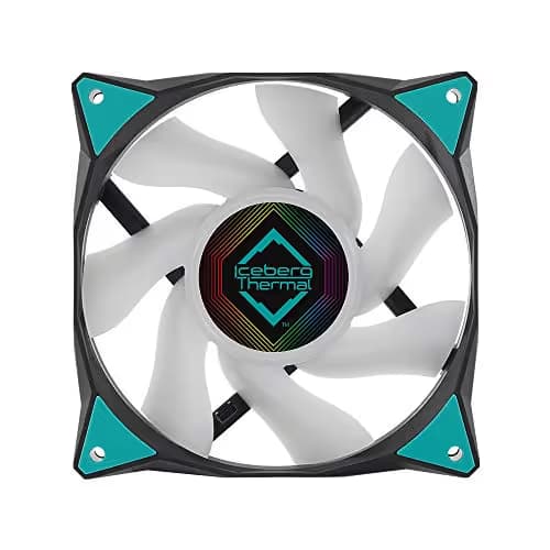 Iceberg Thermal IceGALE 120mm Black / Teal ARGB PWM 94 CFM 3-Pack image