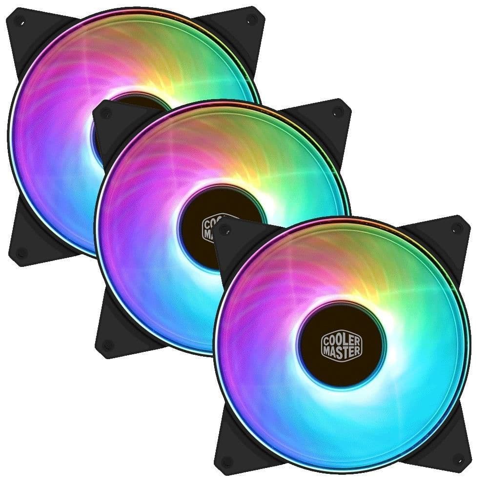 Cooler Master MasterFan MF120R 120mm Black ARGB PWM 3-Pack image