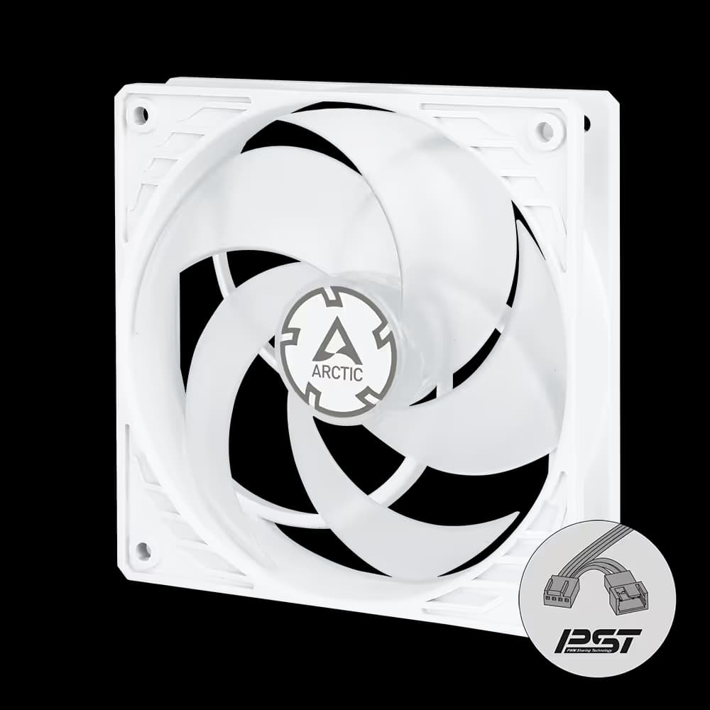 ARCTIC P12 120mm White / Transparent PWM image