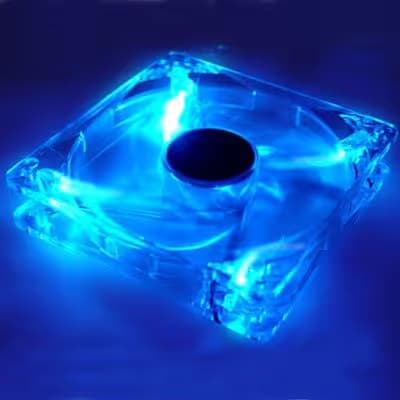 Logisys CF120BL 120mm Clear Blue LED 69.15 CFM 1-Pack image