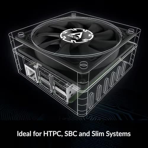 ARCTIC P8 Slim 80mm Black PWM PST 22.5 CFM image