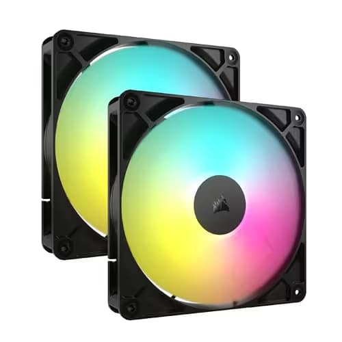 Corsair RS140 140mm Black ARGB PWM 95.5 CFM 2-Pack image