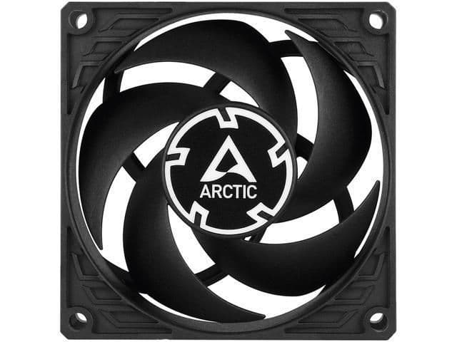 ARCTIC P8 Silent 80mm Black 15.6 CFM 1-Pack image