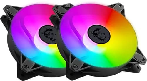 MSI MPG F120 ARGB 120mm Black ARGB PWM 50.79 CFM 2-Pack main image