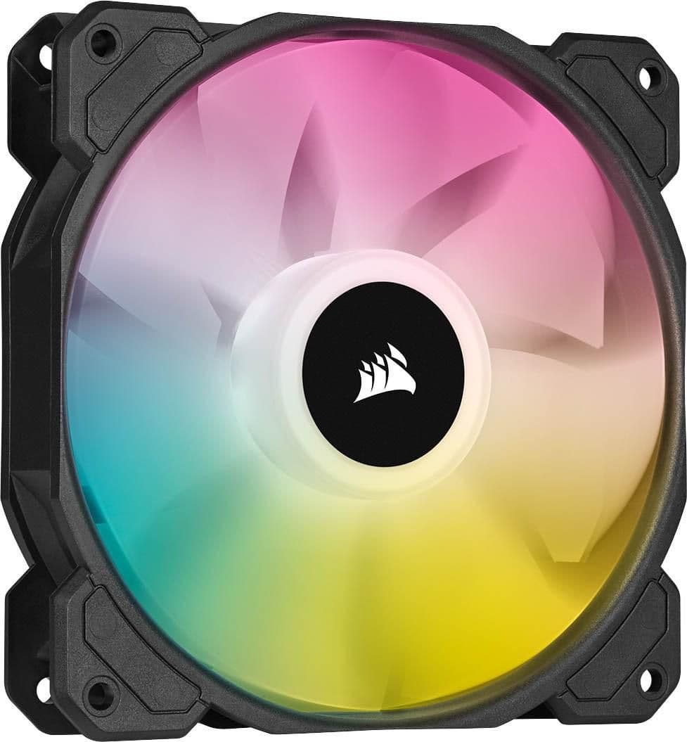 Corsair iCUE SP120 RGB ELITE 120mm Black PWM Addressable RGB 47.7 CFM 1-Pack main image