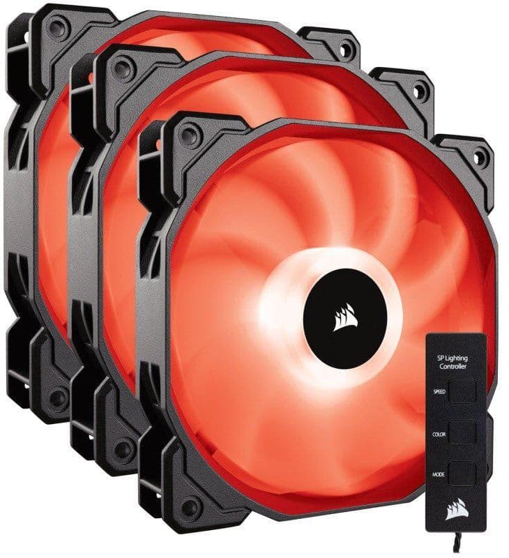 Corsair SP120 120mm White/Black PWM RGB 3-Pack main image