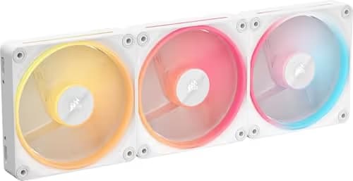 Corsair iCUE LINK LX120-R 120mm White RGB PWM Reverse Fan 3-Pack main image