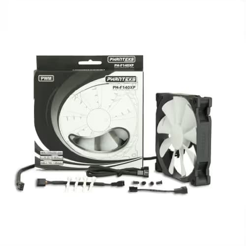 Phanteks F140XP 140mm Black / White PWM 85.19 CFM image