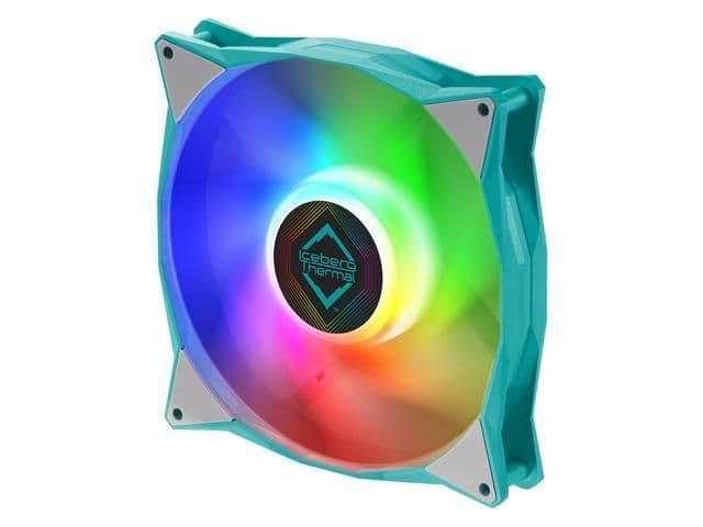 Iceberg Thermal IceGALE 140mm Teal / White ARGB PWM 96 CFM image