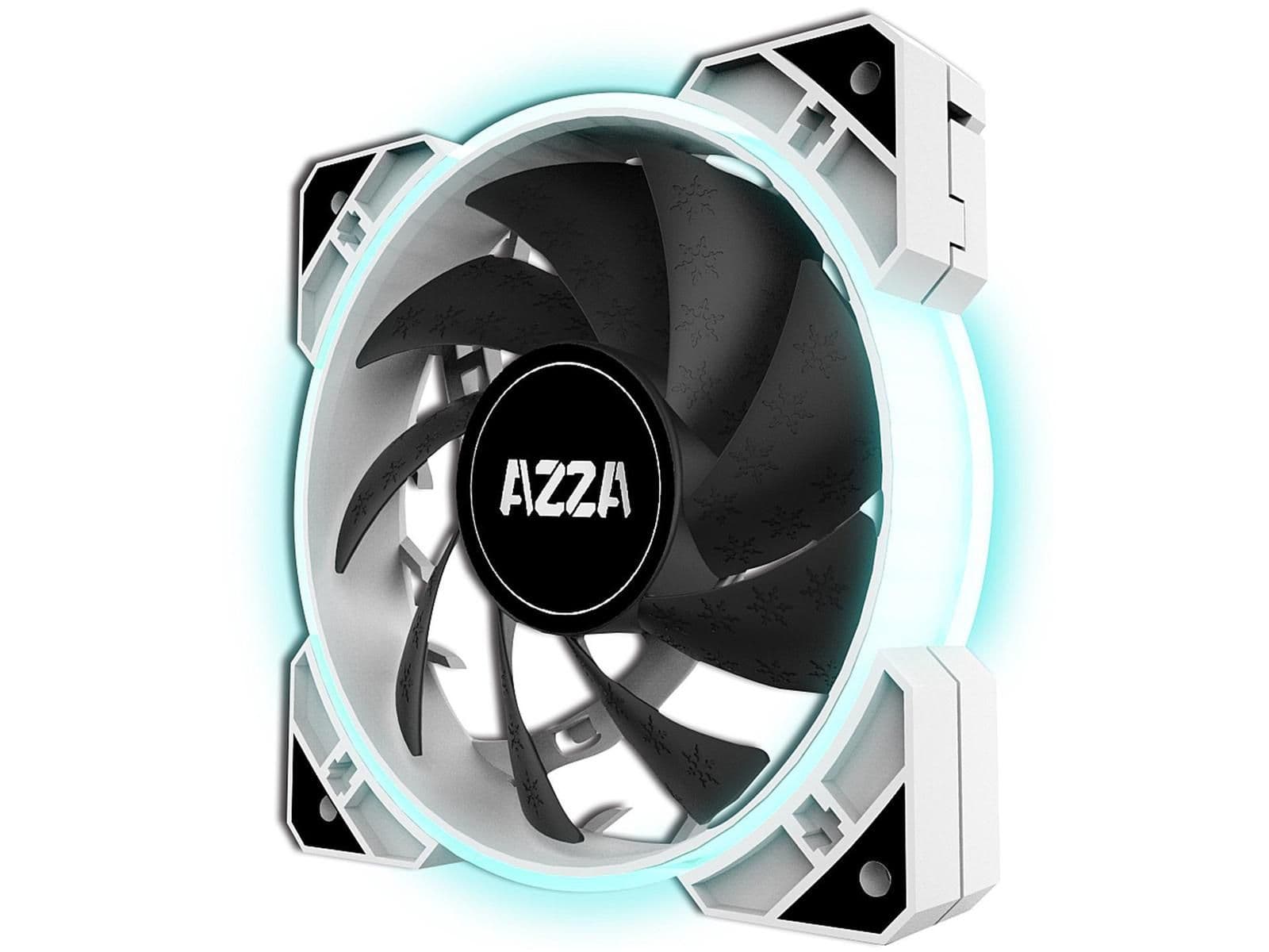 Azza Hurricane Lite 120mm Black / White 47 CFM RGB 3-Pack main image