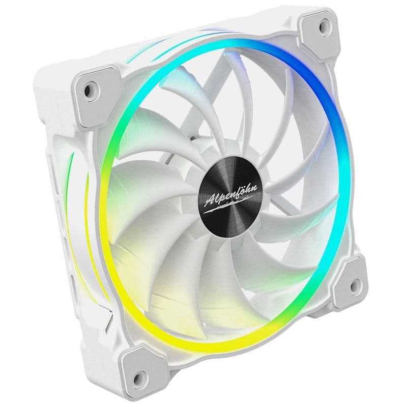 Alpenföhn Wing Boost 3 120mm White ARGB PWM 54.5 CFM 1-Pack image