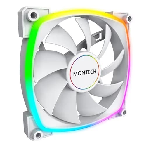 Montech AX140 140mm White PWM ARGB 90.5 CFM 1-Pack image