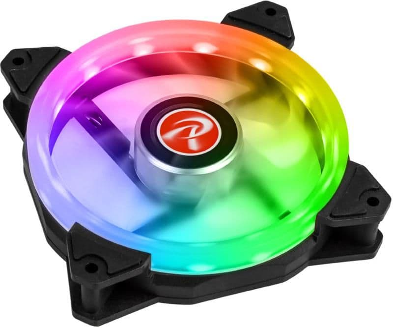 RAIJINTEK IRIS 12 RBW ADD-1 120mm White / Black Addressable RGB PWM 35.8 CFM 1-Pack main image