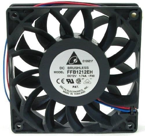 Delta Electronics FFB1212EH-F00 120mm Black 150.33 CFM 1-Pack image