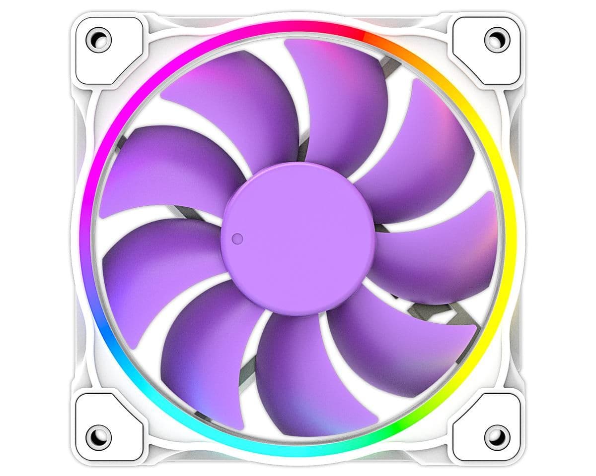 ID-COOLING ZF-12025 120mm White / Purple PWM ARGB 1-Pack main image
