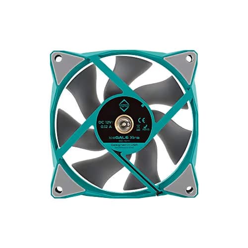 Iceberg Thermal IceGALE Xtra 80mm Teal / White 37 CFM PWM 1-Pack image
