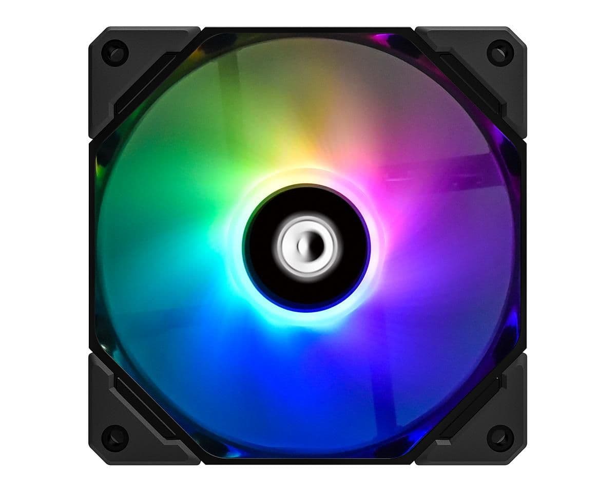 ID-COOLING TF-12025-ARGB 120mm Black / White Addressable RGB PWM 68.2 CFM 1-Pack image